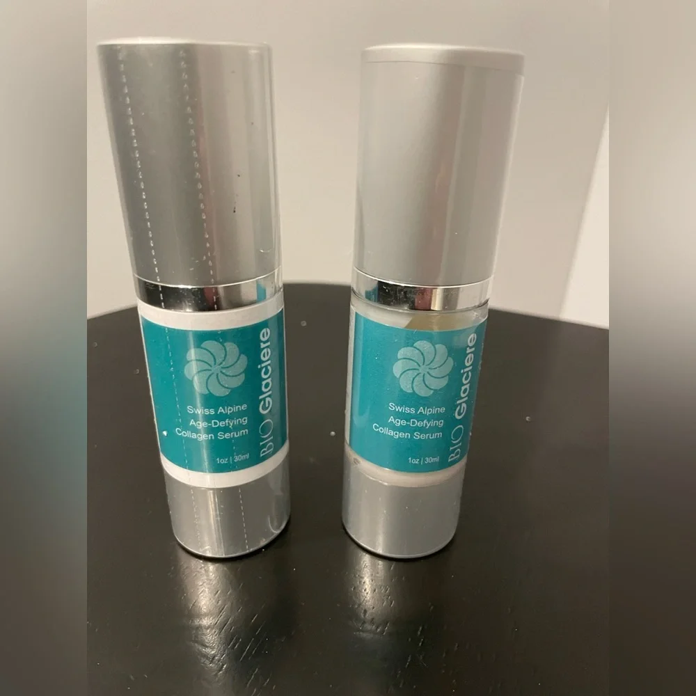 Bio Glaciere Swiss Alpine Age Wrinkle Collagen Serum Anti Aging 1 fl oz/30ml NEW